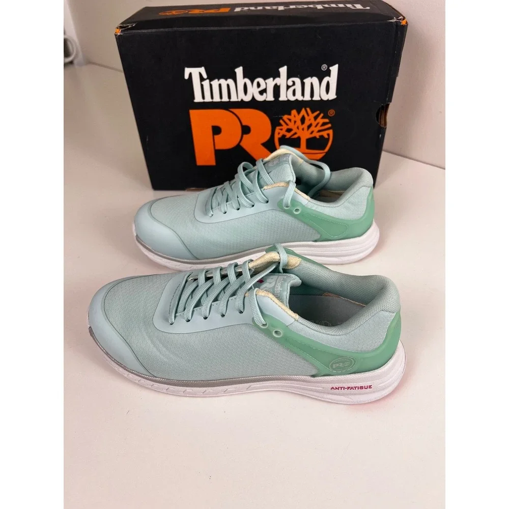 Timberland‎ Pro Drivetrain Womens Light Blue Anti Fatigue Work Shoes Size 7.5